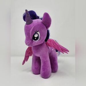 TY Twilight Sparkle Beanie Unicorn Plush Toy 2014 My Little Pony Pink Purple